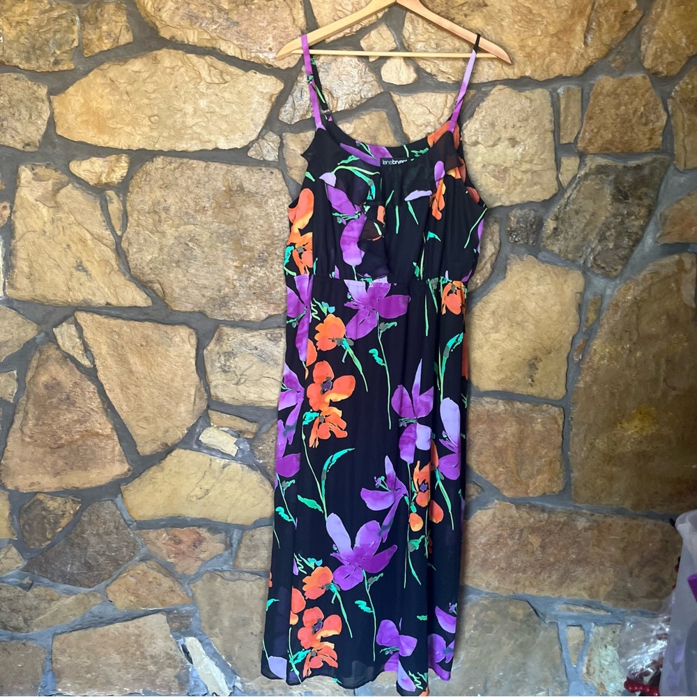 Lane Bryant Purple Maxi Sundress with Spaghetti Straps - Picture 2 of 16